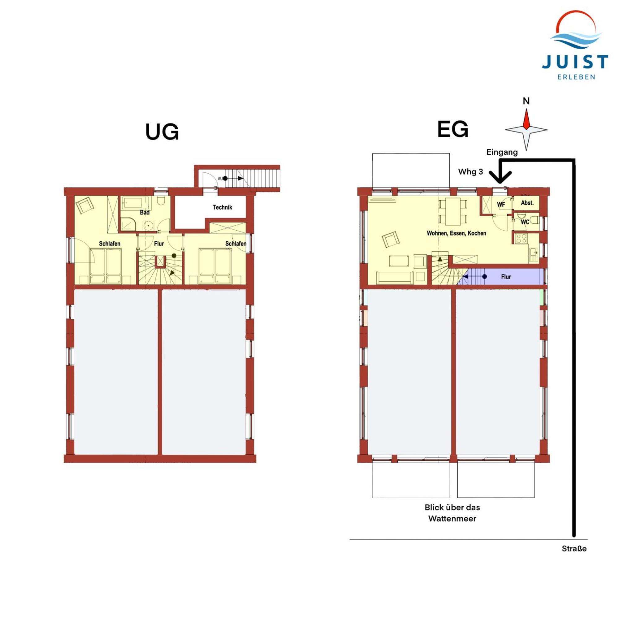 Haus Billstrasse 233 - Wohnung 3 Juist Exteriör bild